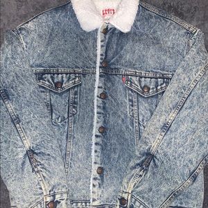 vintage levi’s sherpa jacket